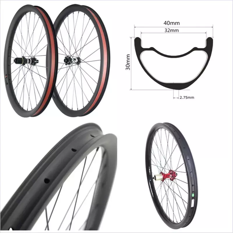 40mm carbon disc wheels
