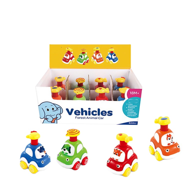 Популярный новейший милый трения, спортивно-утилитарный автомобиль (АБС-пластик Мультяшные игрушки для детей, подарок мини модели животных такси