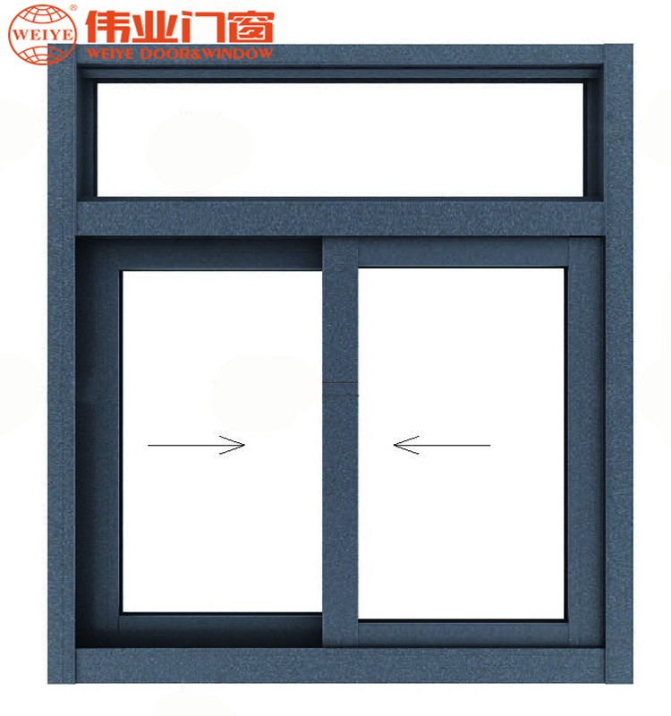 China grande fábrica de alta qualidade slide moldura de alumínio janela deslizante duplo