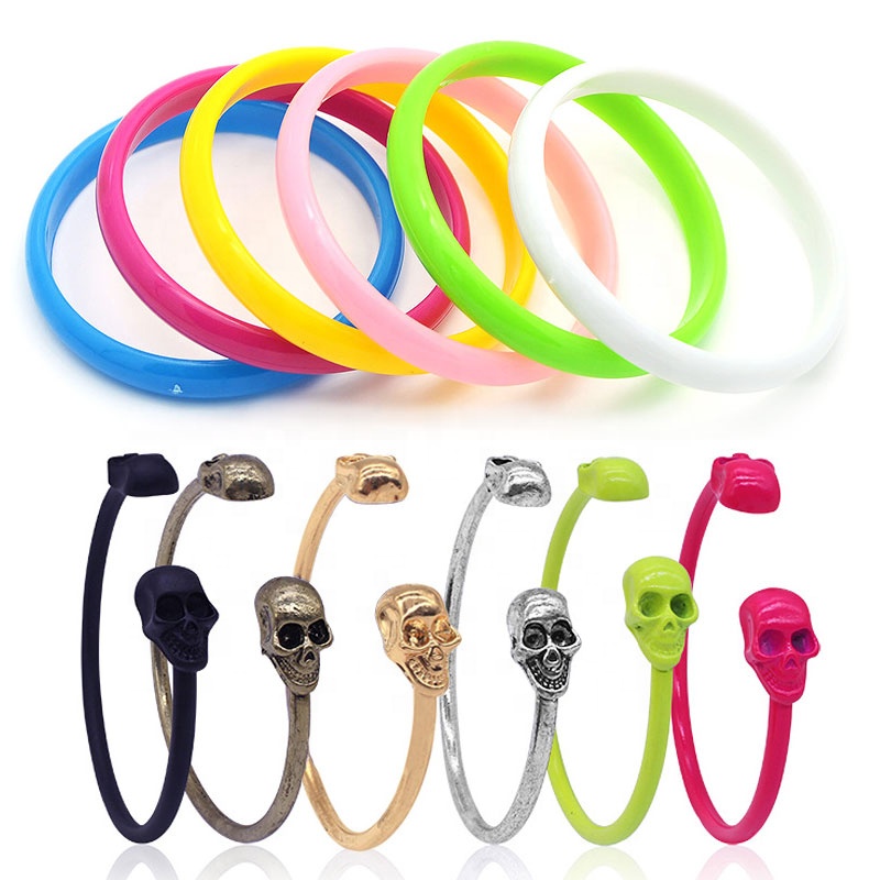 Ярких цветов небольшие подарки для гостей вечеринки костюм аксессуары пластиковый неоновых браслеты 80s браслеты