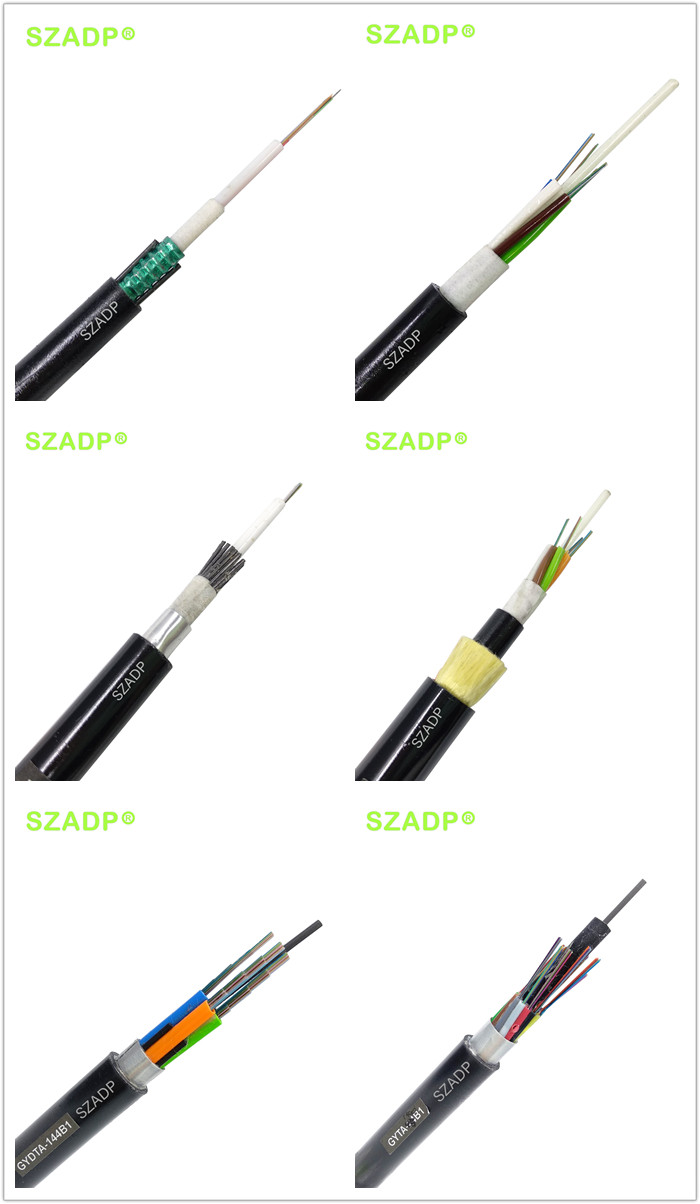 1km 2km Underground Aerial Fiber Optic Cable Gyxtw 12 Core Fiber Optic Cable