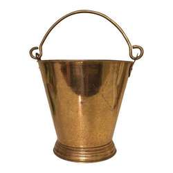 Copper Bucket-Stainless Steel Brass Finish Bucket