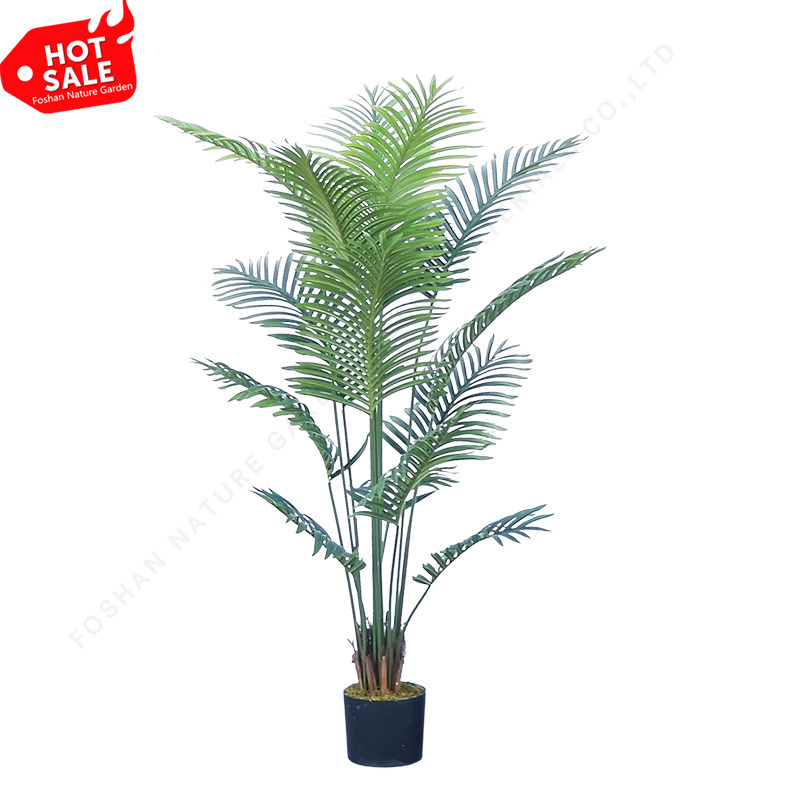 Wholesale Indoor/Outdoor Decoration Fake Green Plants Trunks Plastic Artificial Palm Tree