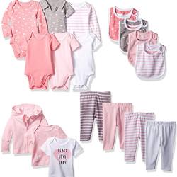 Wholesale 100%Cotton Newborn Baby Gift Sets Girls Hot Balloon Infant Gift Sets for Summer and Spring