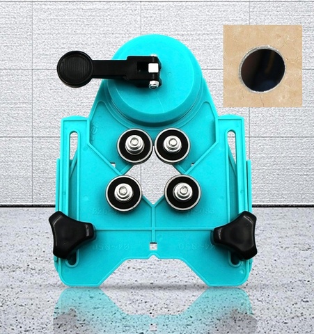 可调式瓷砖玻璃大理石钻孔定位器开口挖孔设备