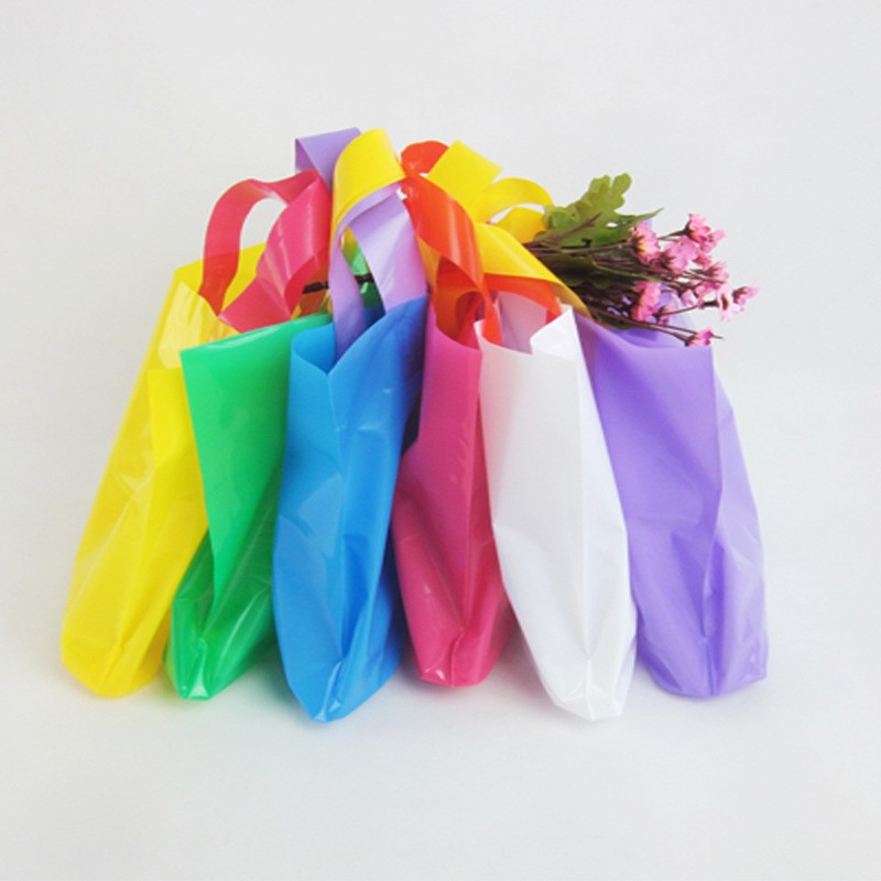 thank you shopping polythene bag die cut bag plastic carrier bags custom logo