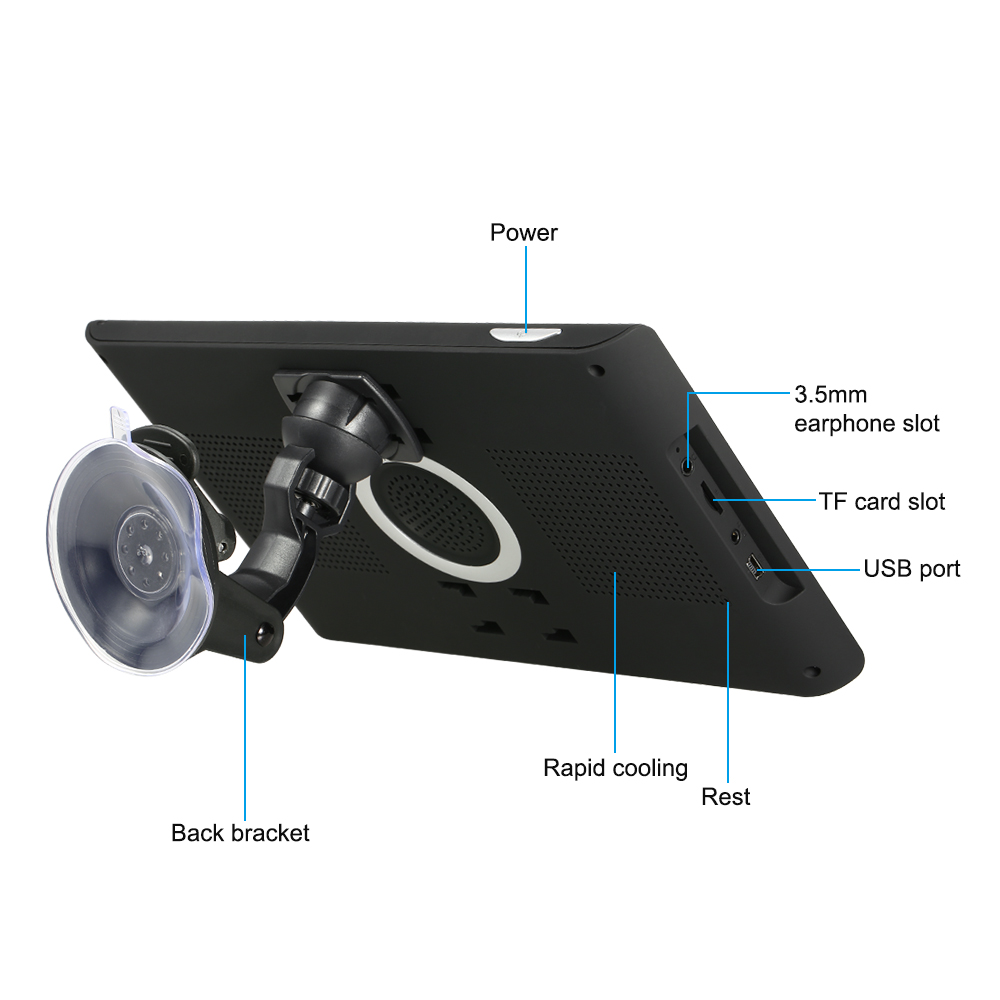 Junsun-GPS de Navigation pour camion, 9 pouces, avec MP3 MP4 FM, 8 go, carte Europe, satellite GPS, haute qualité, pour Automobile