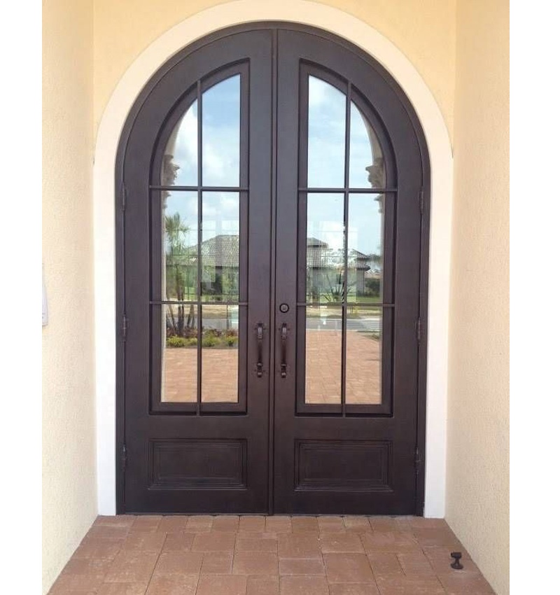 现代新设计主锻铁大门 - buy double swing gate,stainless steel