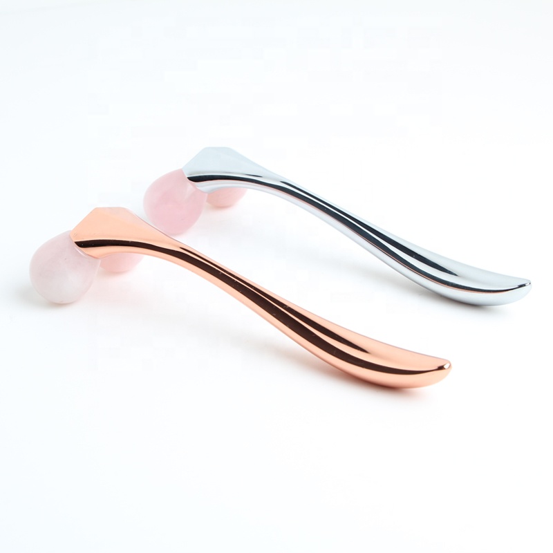 Косметические продукты, антивозрастной розовый кварц для массажа лица, Нефритовый ролик для лица и глаз