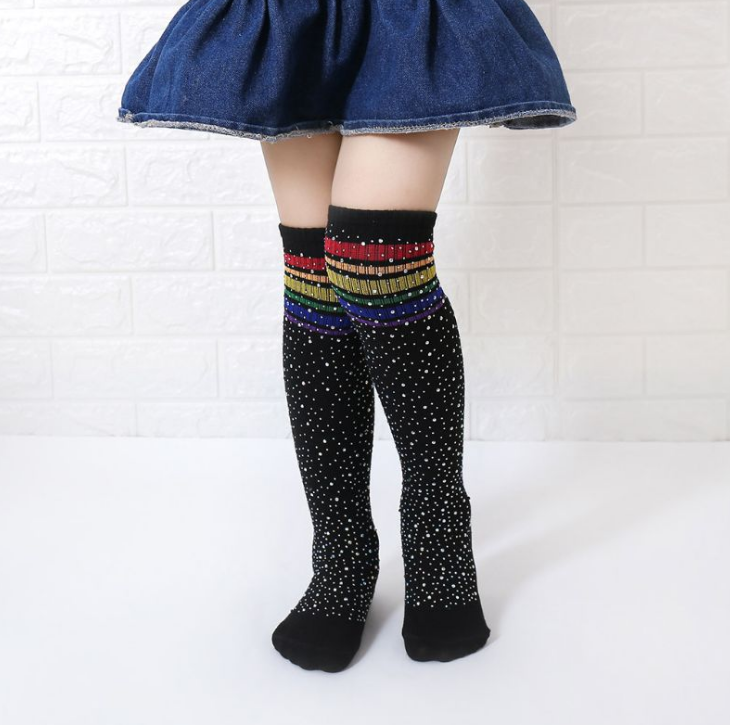 High Elasticity Girl Cotton Knee High Socks Uniform Chinese Salad Women Tube Socks