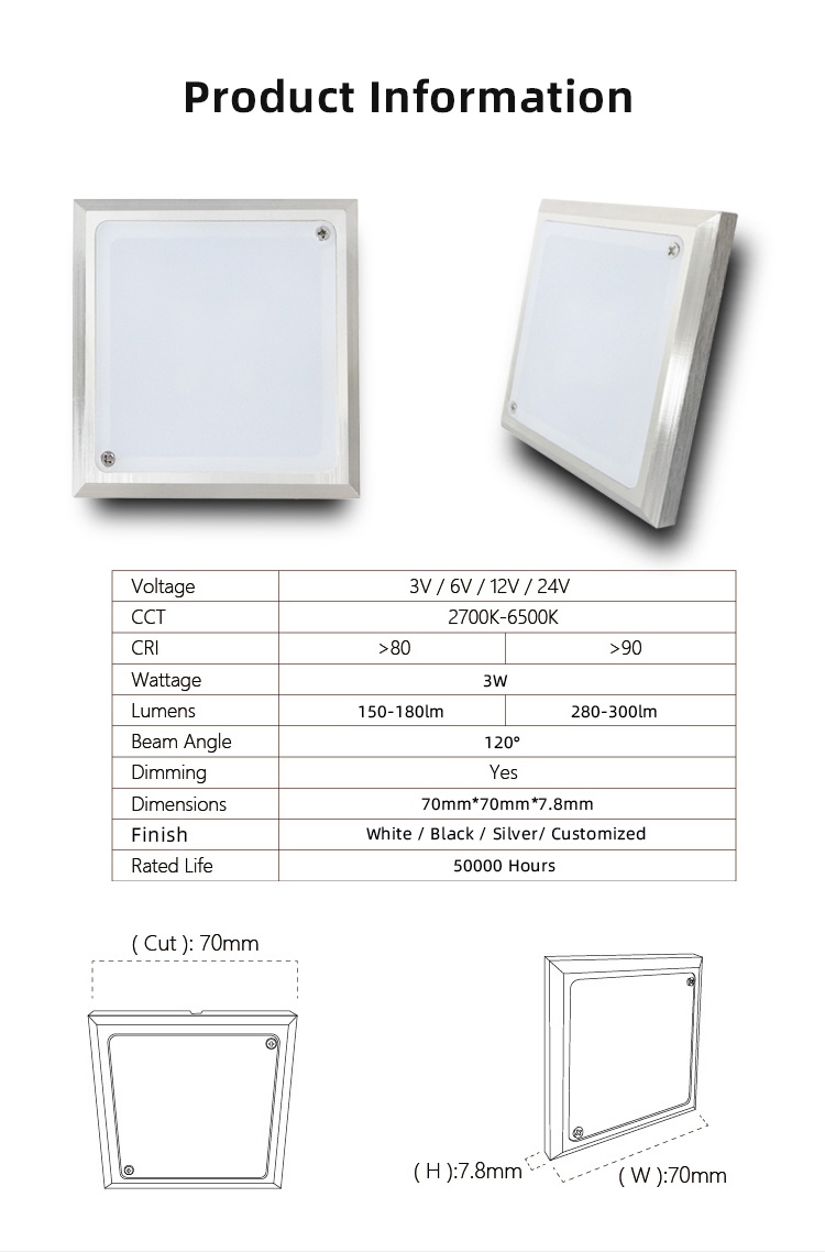 Portable Furniture Cupboard Closet Light Led Cabinet Downlight Jewellery Lighting