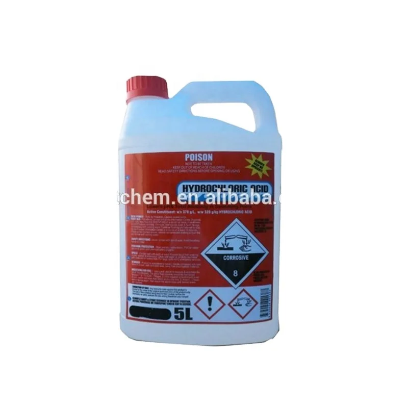 Химическая гидрохлорная кислота для бассейна
