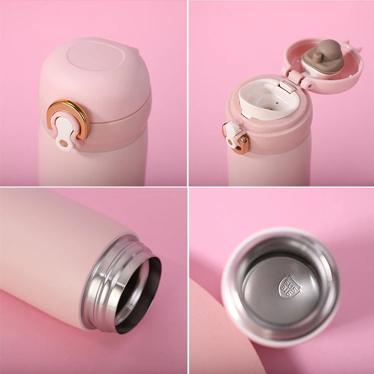 Gold Buckle thermo mug vacuum cup stainless steel vacuum flask