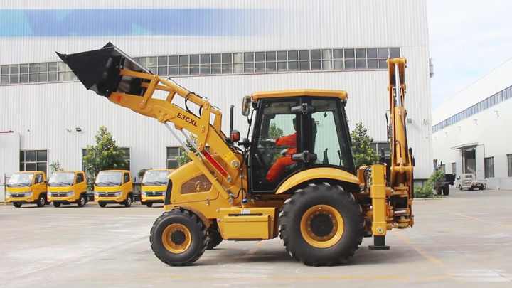 Loader Tractor Brazil EBL08-12 Wheel Loader with Quick Coupler for Brazilian Contractors ...
