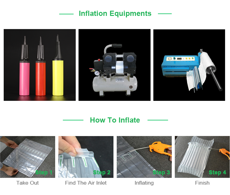 Air Column Film, Packing Roll, Mailing Delivery Protection, Buffering Cushion Wrap, Inflatable Buffer Sheet