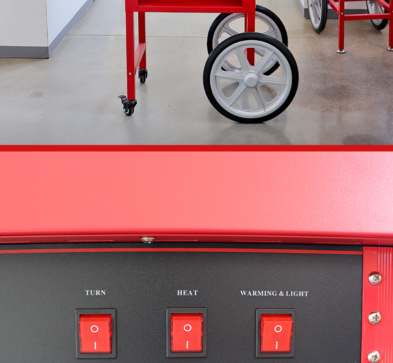 Small  Food Popcorn Machine With Cart And Table Top Trade