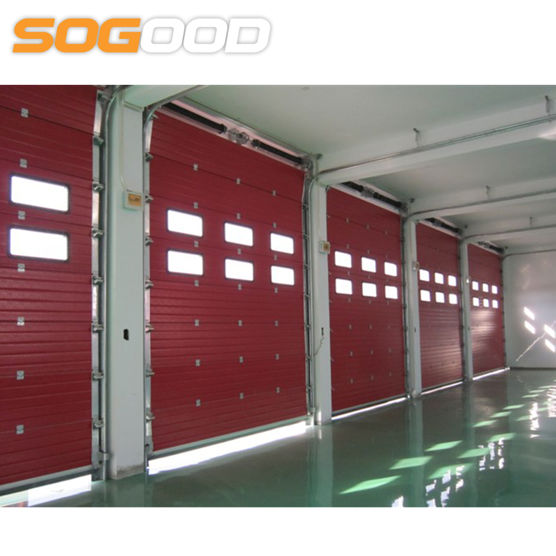 산업 수직 슬라이딩 도어 위치를 단면 도어