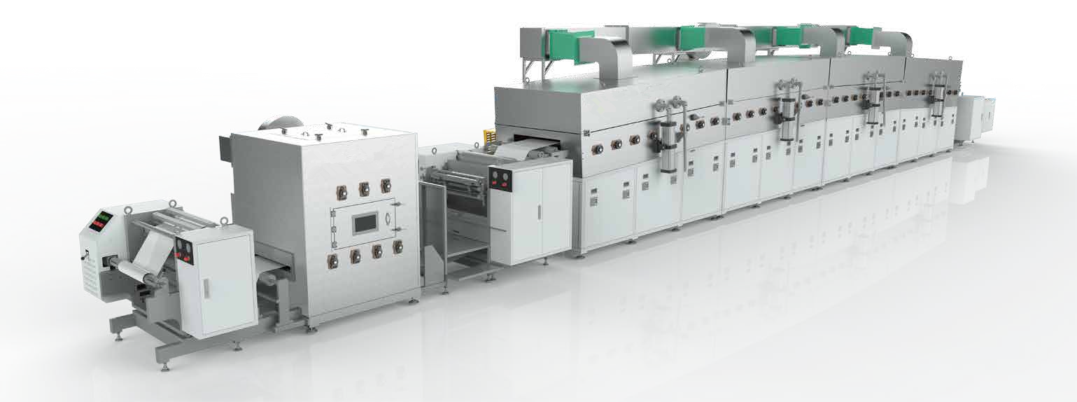 用于电池中试生产涂布设备的tmax品牌自动辊到辊转移间歇膜涂布机涂布