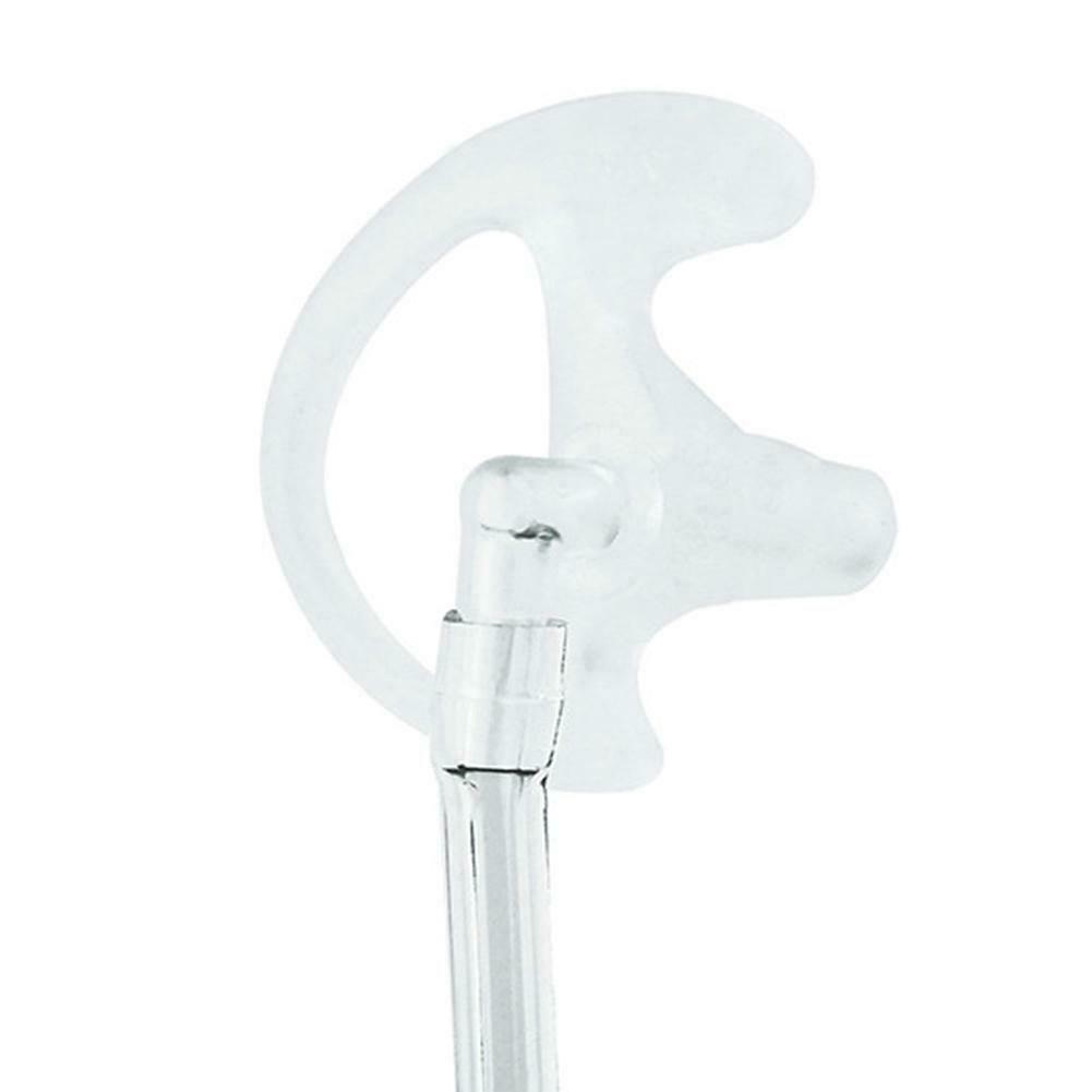 White Color Rubber Silicone Left+Right Ear Bud for Covert Acoustic Tube Earpiece for Two-way Radio