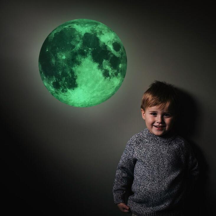 O356 30 30cm Earth Cartoon Kids Room Bedroom Glow In The Dark Diy 3d Wall Stickers Luminous Moon Sticker Buy Luminous Moon Sticker Moon Wall Sticker Glow In The Dark Moon Sticker Product On