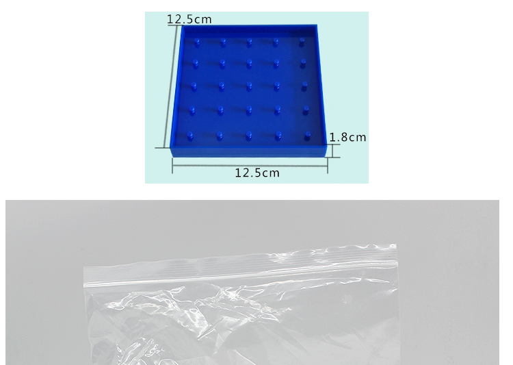 Montessori Educational Toy Geo Board with rubber bands 12.5*12.5cm Plastic Double-Sided Geoboard