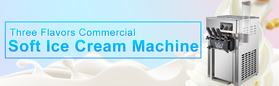 Table Top 3 flavors Mini Soft Ice Cream Machine Price/ Small Ice Cream Maker