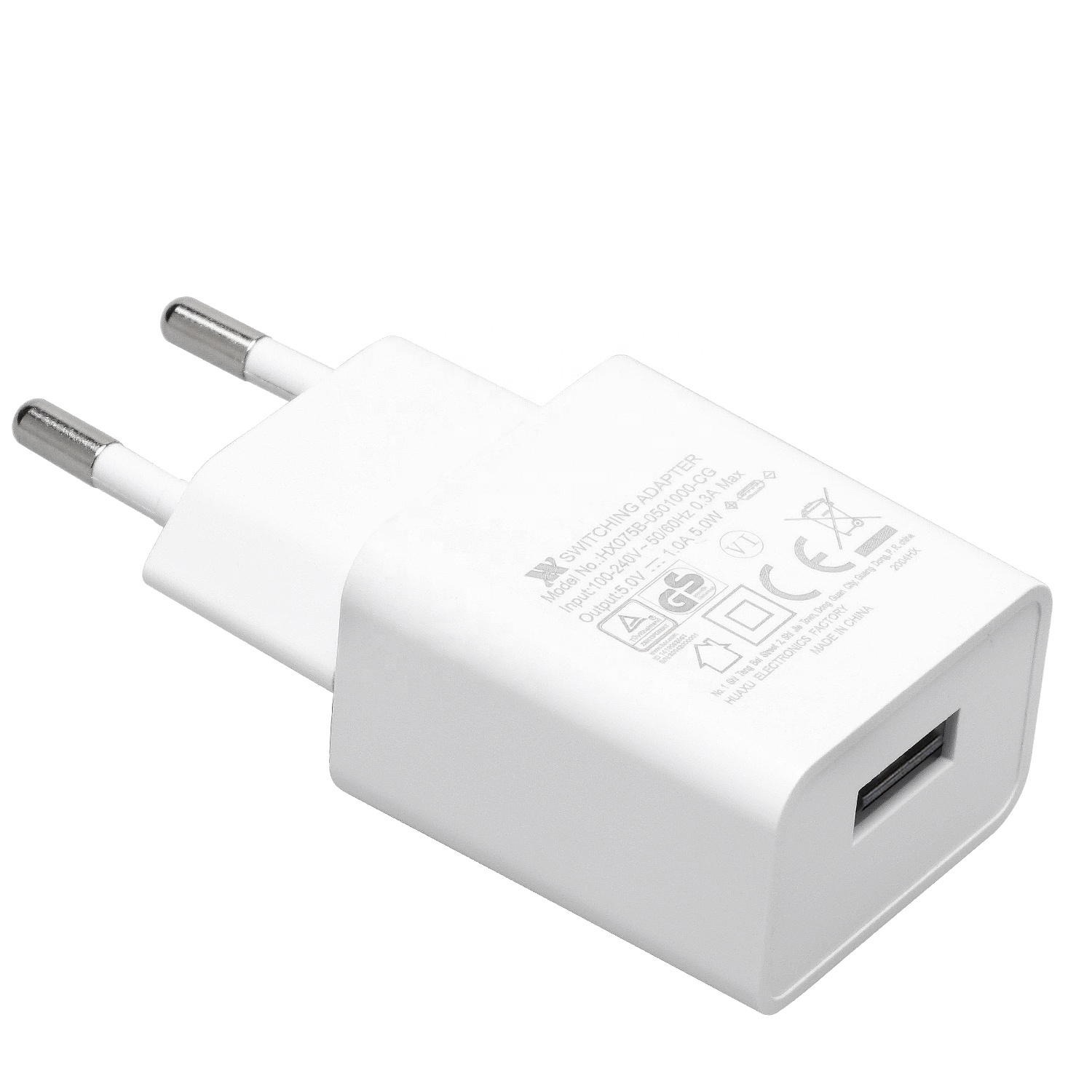 5V 1A adapter With CE GS TUV ETL SAA Certificate For electric device