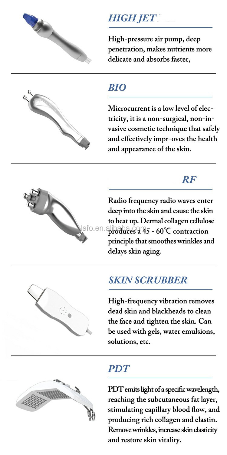 LF-825D 9 in 1 multifunction facial machine hydra clean facial oxygen jet facial machines