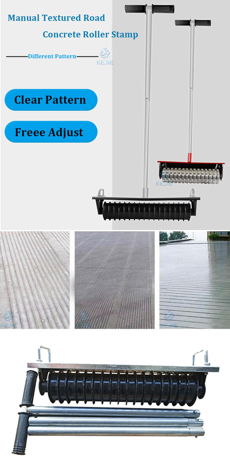 Printing Rolling Circle Embossing Device Line Pattern Road Construction Roller Concrete Stamp