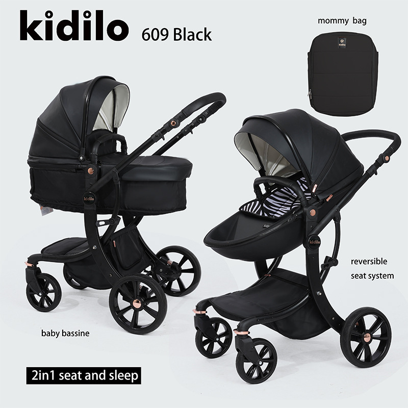 Kidilo 高景観ポータブルベビーカー 折りたたみ式 20kg対応 0-3歳用