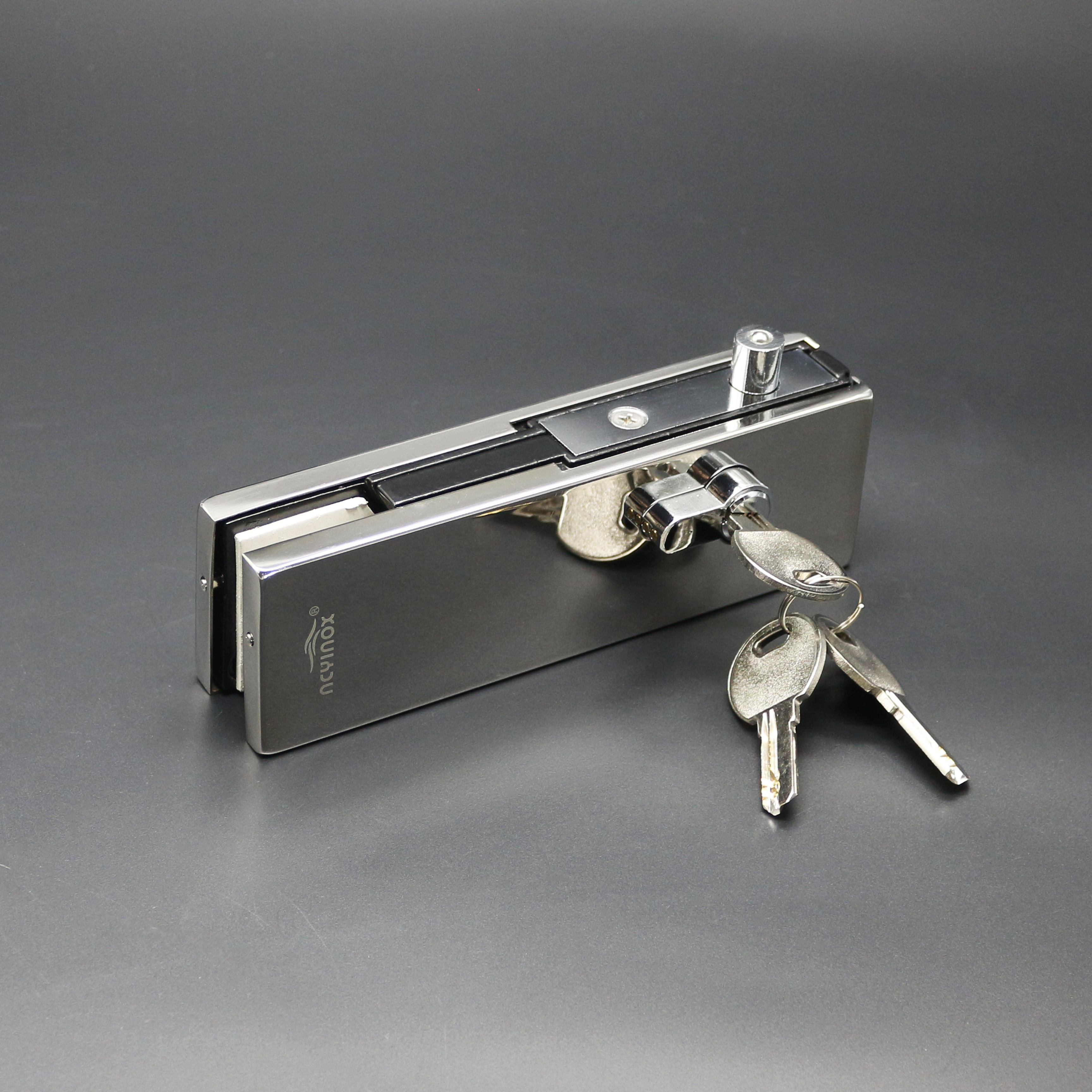 热销铸造不锈钢全身长圆形玻璃门底门缝锁中央玻璃门锁 - buy center