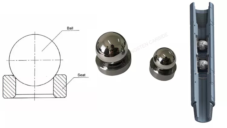 API Oilfield Tungsten Carbide Valve Seats And Ball For Rod Deep Pump