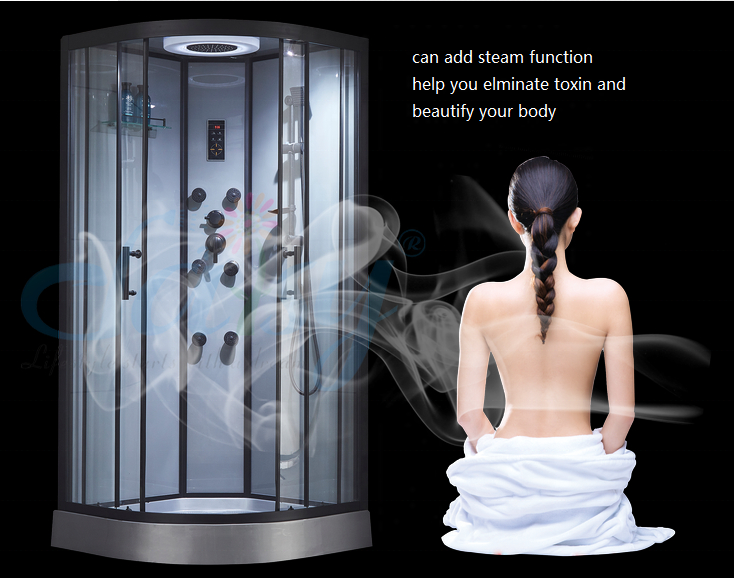 Дейзи стекло ванная комната угловая душевая кабина Паровая квадрат душевые кабины с крыши и monsoon головка