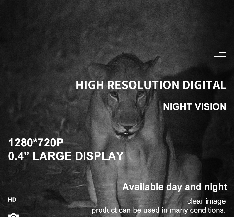 High Resolution Digital Night Vision Monocular with 10 Degree Field of View DNV-GEN3-6-36X50