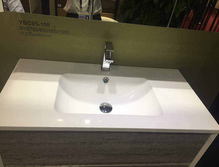 European design bathroom cabinet wall hung furniture bathroom push-open system bath cabinet