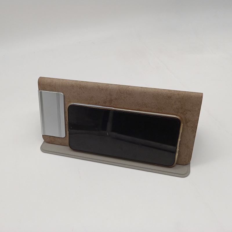 Креативный подарок из искусственной кожи 10 Вт Беспроводное зарядное устройство коврик для мыши складной кронштейн для мобильного телефона