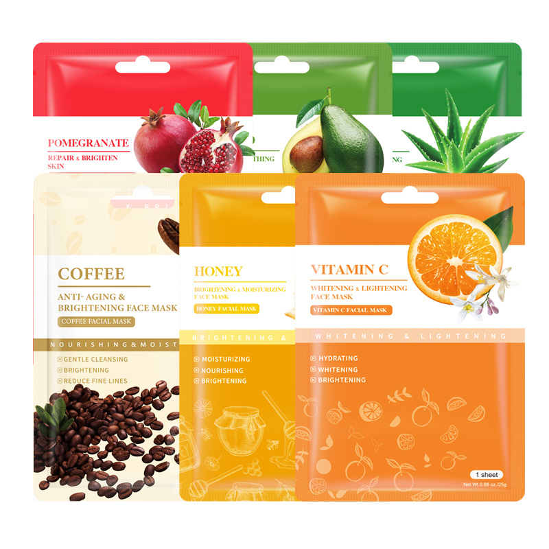 Личная этикетка под заказ OEM ODM фруктовый экстракт увлажняющая Корейская маска для лица