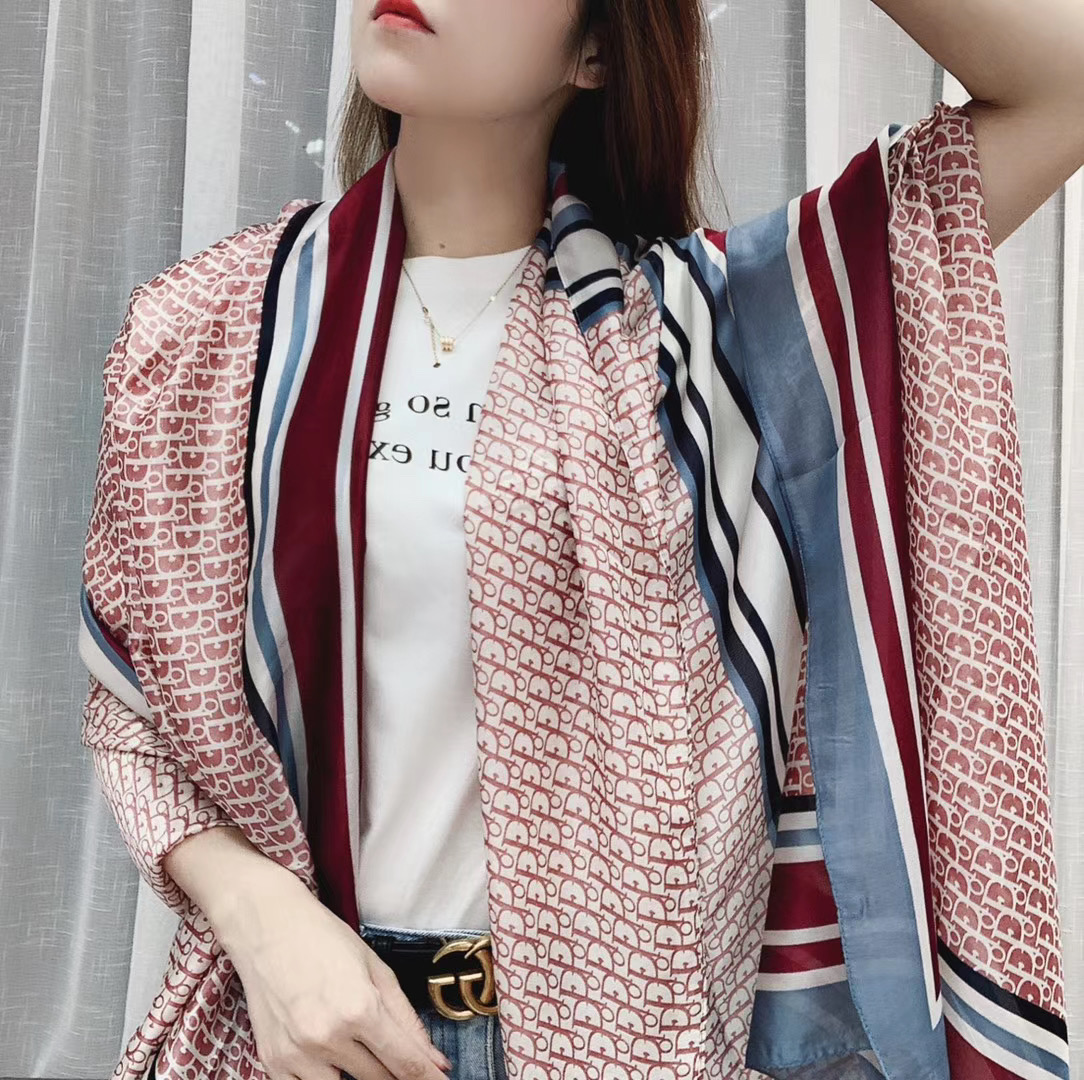 2020 новый дизайн роскошный D геометрический узор полиэфирный Шелковый шарф