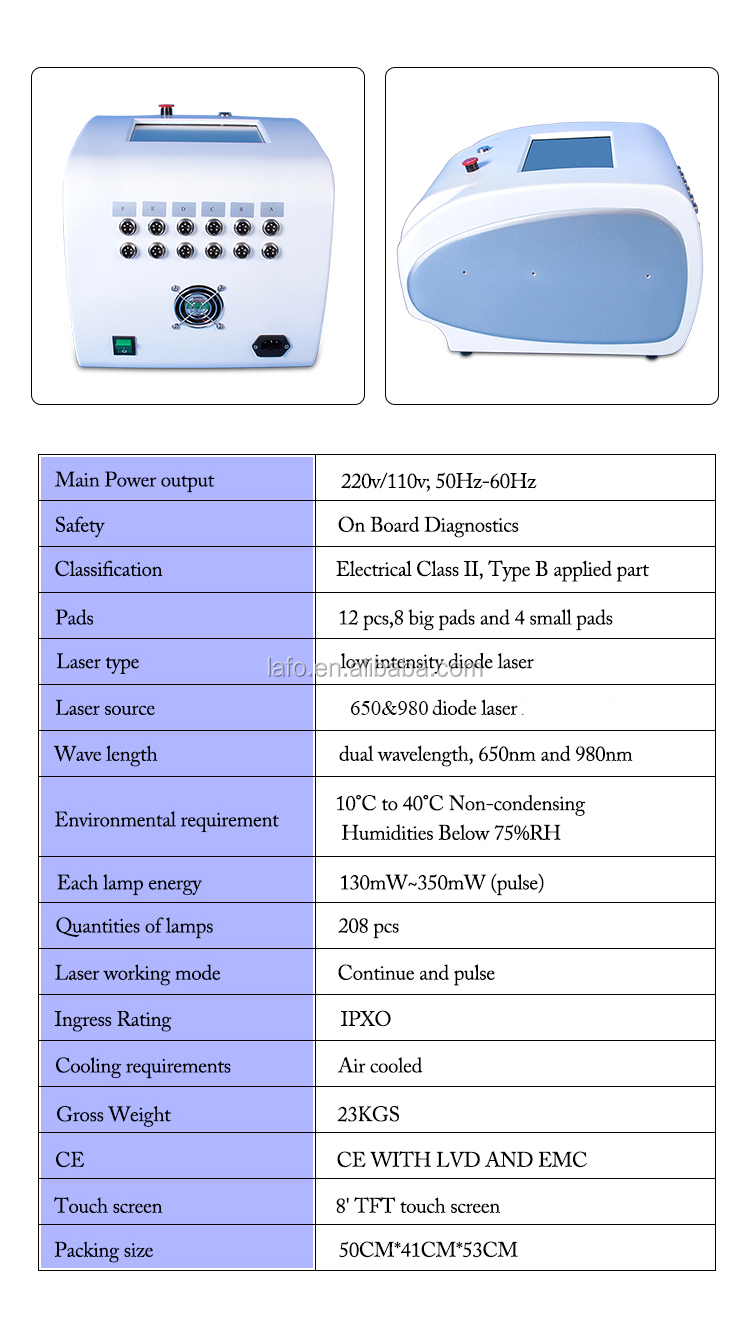 CE Approved Best Dual Wavelength Lipo Cold Laser 650nm 980nm Lipo Laser Lipolaser Machines for Sale LF-318
