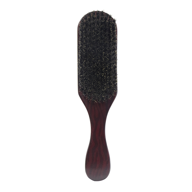 Beard Brush Boar Bristle for Men's Mustache Shaving Comb Massage Facial Hair Cleaning Brush Beech Long Handle