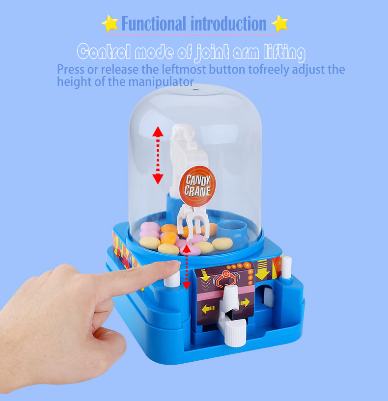 Mini Manual Candy Machine Grab Ball Toy Game Educational Toy Gift For Children