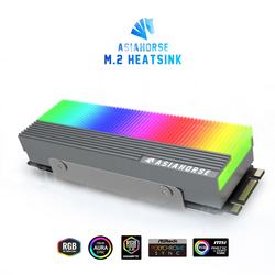 Asiahorse M.2 Heatsink for PCIE NVME Or M.2 2280 SSD Cooler with Three M.2 Thermal Pad(GERY)