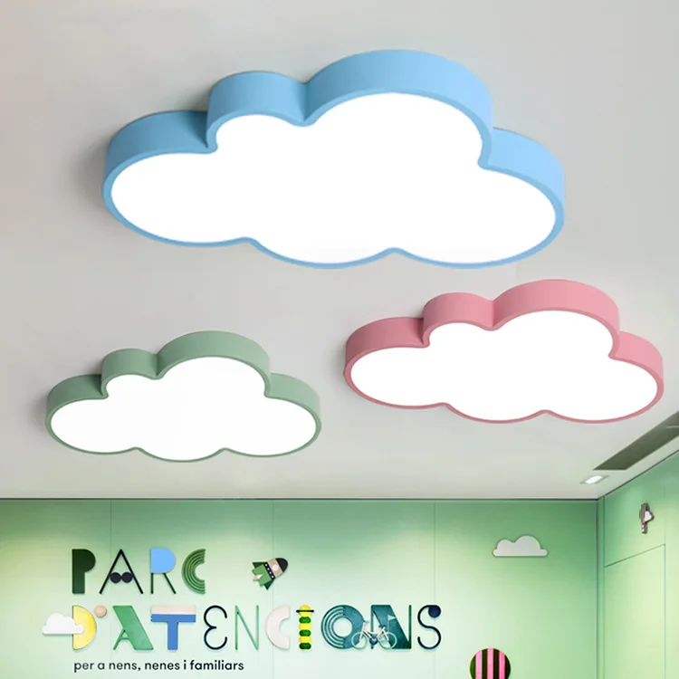 Kids Room Bedroom Home Decoration Macarons Color Clouds LED Ceiling chandelier Modern led Chandelier lighting