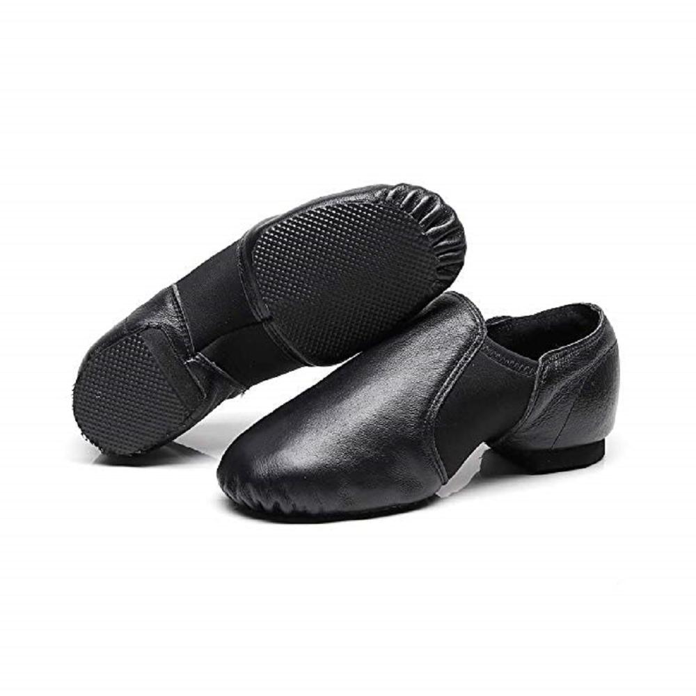 Jieruiya Leather Jazz Dance Shoes Slip-On for Women//Big Kid