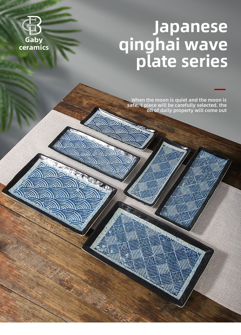 Wholesale Japanese Design Vintage Ceramic Plates