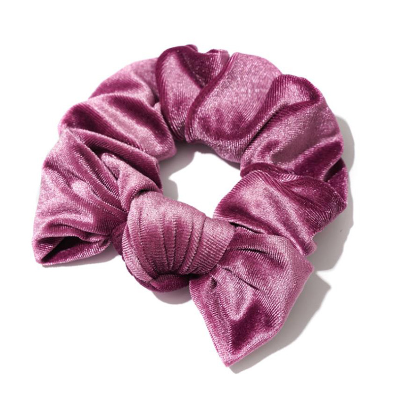 Модное бархатное кольцо для волос с бантом, цветное, можно подгонять резинки для волос для девушек и женщин, кольцо для волос