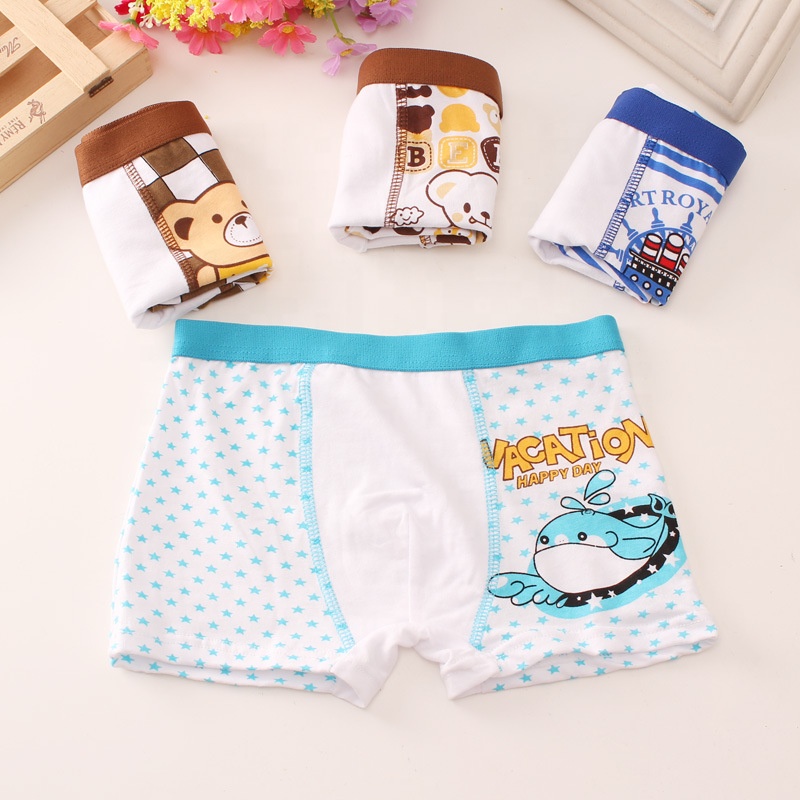 Little Kid Boys Underwear Lovely Printed Cartoon Fashion Cute Panties Children Briefs Boxers boy children panties