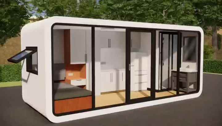 20ft 40ft Modular Prefab Tiny Homes Container Office Portable apple ...