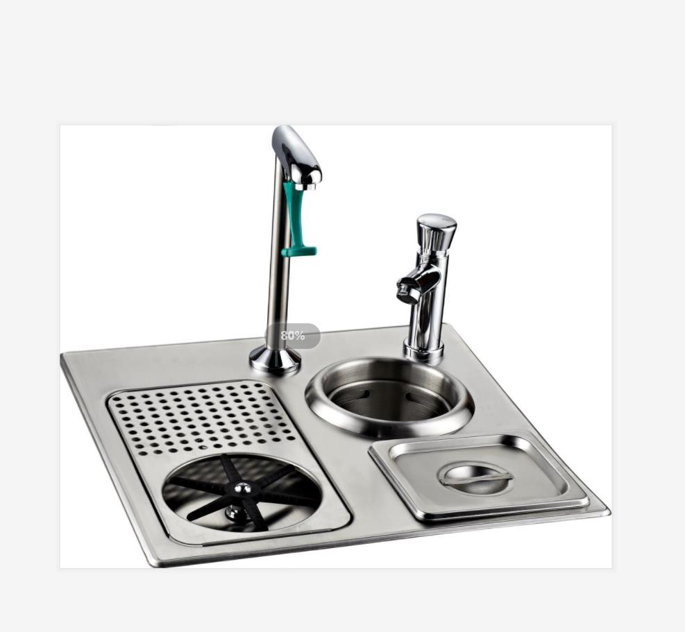 Полная комплектация 98553-AF, стеклянный ополаскиватель, наполнитель с подставкой с отжимом, одно стекло, двойная ручка, одно отверстие, латунь, классический