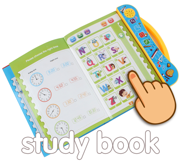 Baby study early learning machine kids sound interactive educational book toy